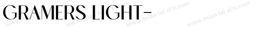 Gramers Light字体转换